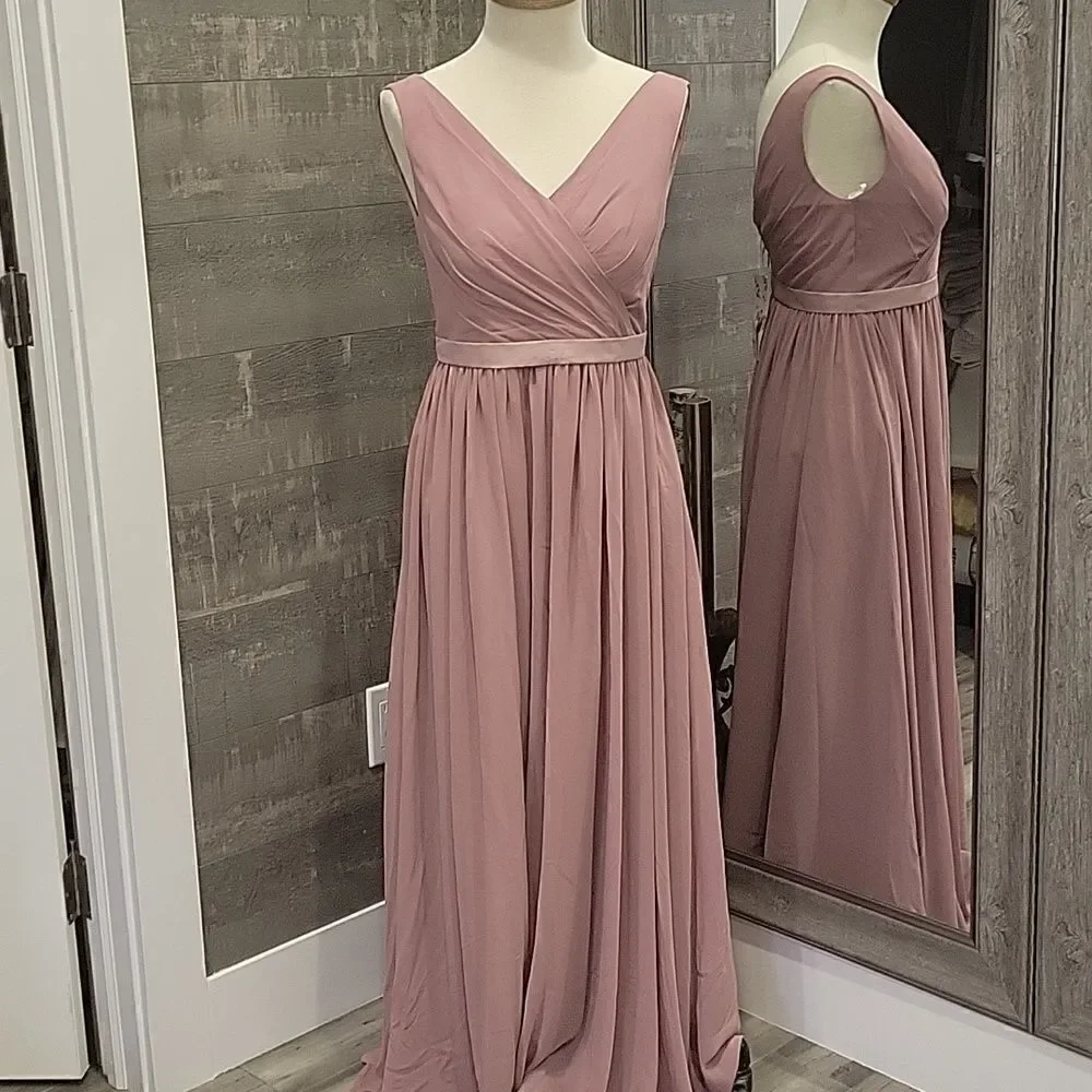 AW Bridesmaid Dresses for Women Chiffon Long Formal Dress for Wedding Party